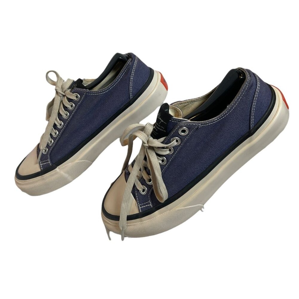 Second / Layer x Article No Sneakers AN1007 Low Top Shoes Blue Mens US 6 - Picture 3 of 8